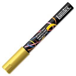 Liquitex Marker - Metallic Gold, Bullet Tip, 2 mm, capped