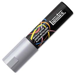 Liquitex Marker - Metallic Silver, Chisel Tip, 8 mm, capped