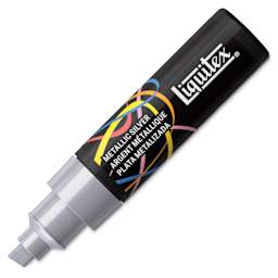 Liquitex Marker - Metallic Silver, Chisel Tip, 8 mm