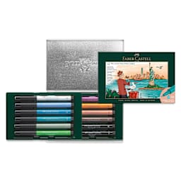 Faber-Castell Pitt Artist City Collection Brush Pens - Set of 12, New York City, contents