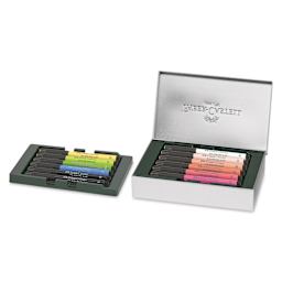 Faber-Castell Pitt Artist City Collection Brush Pens - Set of 12, Paris, open, showing contents