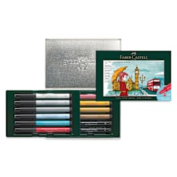 Faber-Castell Pitt Artist City Collection Brush Pens - Set of 12, London, contents