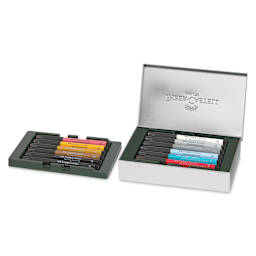 Faber-Castell Pitt Artist City Collection Brush Pens - Set of 12, London, open, showing contents