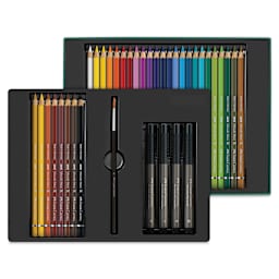 Faber-Castell Albrecht Dürer & Pitt Artist Pen Gift Set - Set of 37, contents
