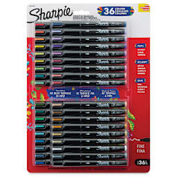 Sharpie Creative Acrylic Markers - Set of 36, Assorted, Fine Tip, front of packaging