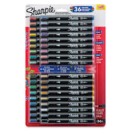 Sharpie Creative Acrylic Markers - Set of 36, Assorted, Bullet Tip, front of packaging

