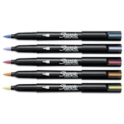 Sharpie Creative Acrylic Markers - Set of 5, Warm Tones, Brush Tip