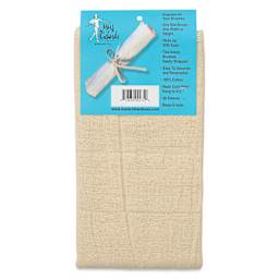 Back of packaging for Wear'm Canvas Brush Holder