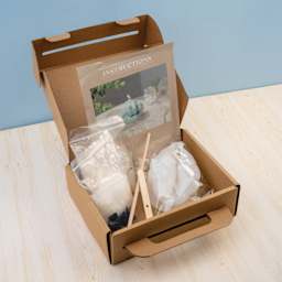 John Bead Twine Knot Candle Making Kit contents within packaging