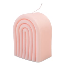 John Bead Rainbow Arch Candle Making Kit finished project