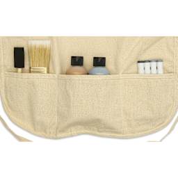 Wear’m Design Your Own Canvas Apron with Pockets  - 19" x 28", close-up of pockets with supplies (not included)