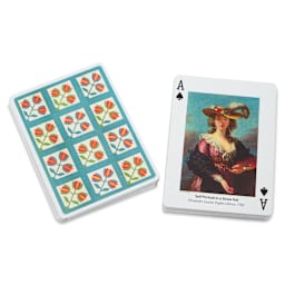 Piatnik Women Artists Playing Cards - 2-1/2" x 3-1/2", front and back of cards