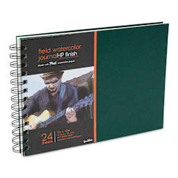 Fluid Watercolor Journal - Hot Press, 7" x 10", with label