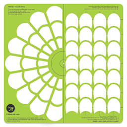 Pacific Arc ColourJot Mixing Template - Crescents, out of packaging