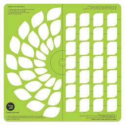 Pacific Arc ColourJot Mixing Template - Leaves, out of packaging