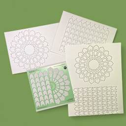 Pacific Arc ColourJot Mixing Template - Chevrons