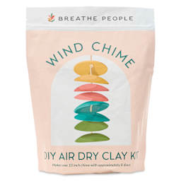 Breathe People Wind Chimes DIY Air Dry Clay Kit, front of packaging
