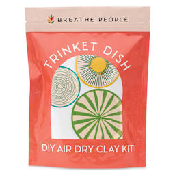 Breathe People DIY Air Dry Clay Trinket Dish Kit, front of package