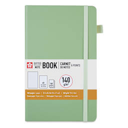 Sakura Notebook - Pale Patina, 5.1" x 8.3", Dot Grid