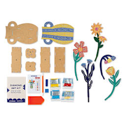 Craft Hero PixelPop 3D Flower Display Kit - Capri Bloom, contents