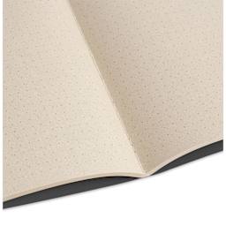 Artik Singer Sewn Notebook - Coconut, 3-1/2" x 5-1/2", Dot Grid, Pkg of 3, open