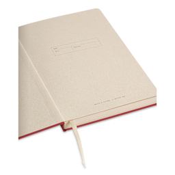 Artik Hardcover Notebook - Cherry, 5-3/4" x 8-1/4", Dot Grid, inside cover