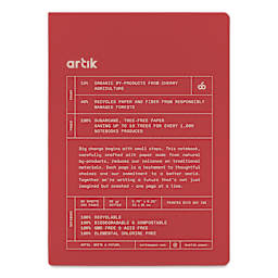 Artik Hardcover Notebook - Cherry, 5-3/4" x 8-1/4", Dot Grid, front