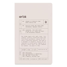 Artik Singer Sewn Notebook - Grape, 5" x 8-1/4", Blank, Pkg of 2, front cover