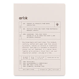 Artik Hardcover Notebook - Grape, 5-3/4" x 8-1/4", Blank, front