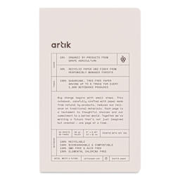 Artik Singer Sewn Notebook - Grape, 5" x 8-1/4", Ruled, Pkg of 2, front cover