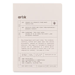 Artik Hardcover Notebook - Grape, 5-3/4" x 8-1/4", Dot Grid, front