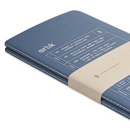 Artik Singer Sewn Notebook - Lavender, 5" x 8-1/4", Blank, Pkg of 2