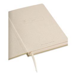Artik Hardcover Notebook - Olive, 5-3/4" x 8-1/4", Blank, open
