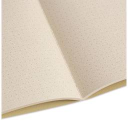 Artik Singer Sewn Notebook - Olive, 3-1/2" x 5-1/2", Dot Grid, Pkg of 3, open
