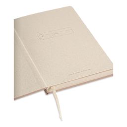Artik Hardcover Notebook - Almond, 5-3/4" x 8-1/4", Blank, inside cover