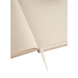 Artik Hardcover Notebook - Almond, 5-3/4" x 8-1/4", Blank, open