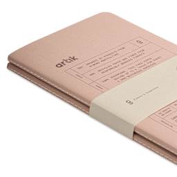 Artik Singer Sewn Notebook - Almond, 5" x 8-1/4", Ruled, Pkg of 2