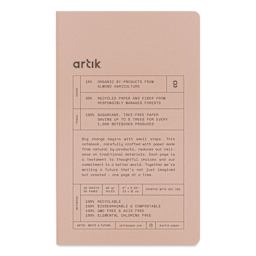 Artik Singer Sewn Notebook - Almond, 5" x 8-1/4", Ruled, Pkg of 2, front cover