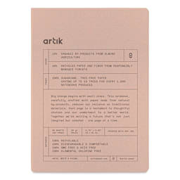 Artik Hardcover Notebook - Almond, 5-3/4" x 8-1/4", Ruled, front