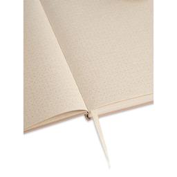 Artik Hardcover Notebook - Almond, 5-3/4" x 8-1/4", Dot Grid, open