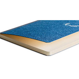 Karatis Fountain Pen Journal - Medium, Egyptian Indigo, 96 Sheets, close-up