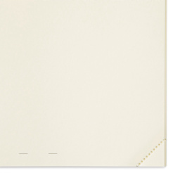 Midori MD Notebook Journal Codex 1 Day 1 Page - A5, Blank, White, close-up of sheet