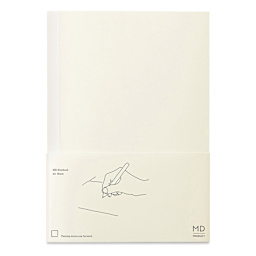 Midori MD Notebooks - A5, Blank, White, front cover
