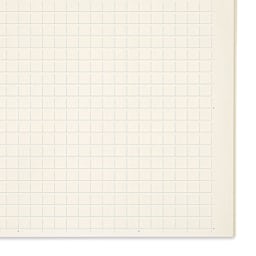 Midori MD Notebooks - A7, Grid, White, close-up of sheet