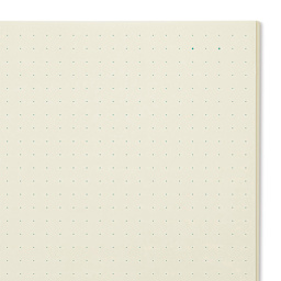 Midori MD Notebooks - A6, Dot Grid, White, close-up of paper