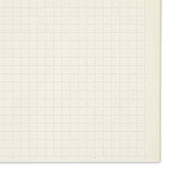 Midori MD Notebooks - B6 Slim, Grid, White, close-up of paper