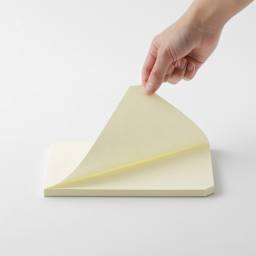 Midori MD Paper Pad - A5, Blank, White, 90 Sheets, sheet being lifted