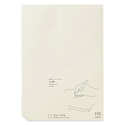 Midori MD Paper Pad - A5, Blank, White, 90 Sheets, front
