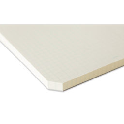 Midori MD Paper Pad - A5, Grid, White, 90 Sheets, trimmed corner