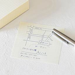 Midori MD Memo Block - 3.9" x 3.9", Grid, White, note on paper